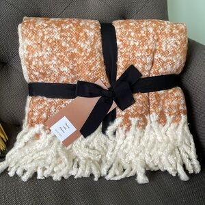 West Elm Ombré Throw Light Sienna 50x60